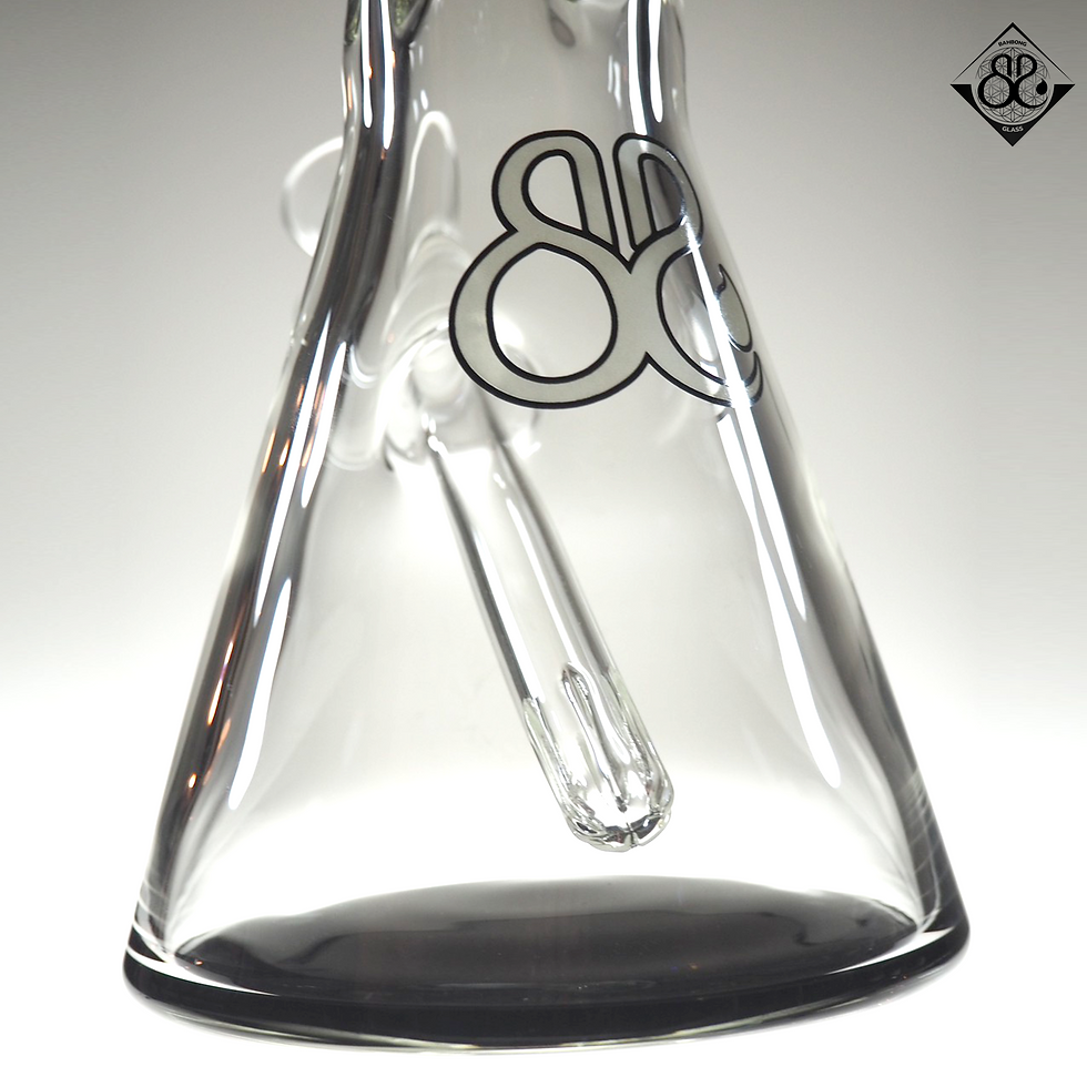 Thumbnail: บ้องแก้ว | BB 12Inches FOL Glass Beaker with Vertical Slit Diffuser Downstem