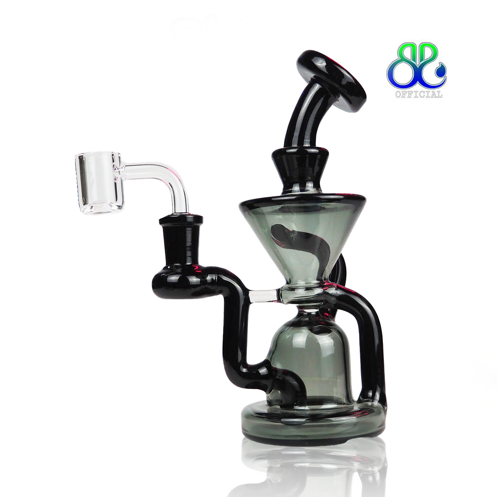 Thumbnail: Black Transparent Recycler Rig 