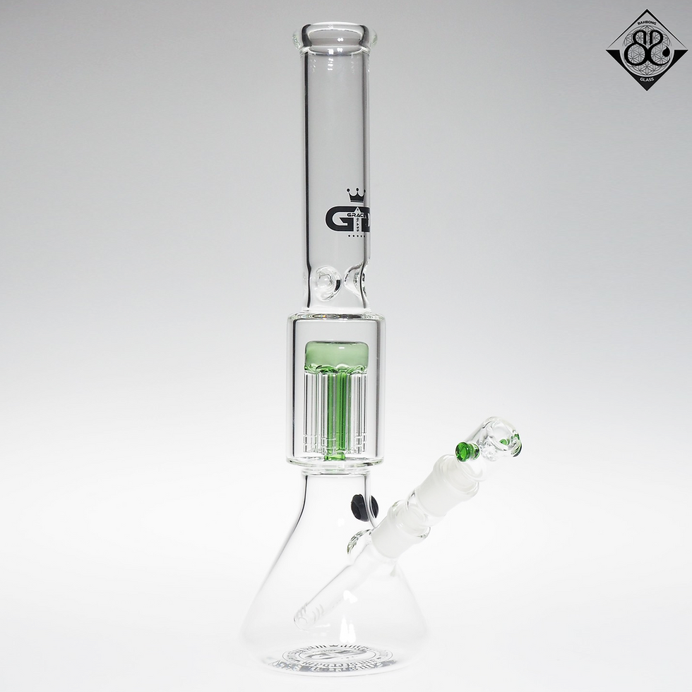 ภาพขนาดย่อ: บ้องแก้ว | 14Inches GRACE Double Perc Beaker 18mm slide