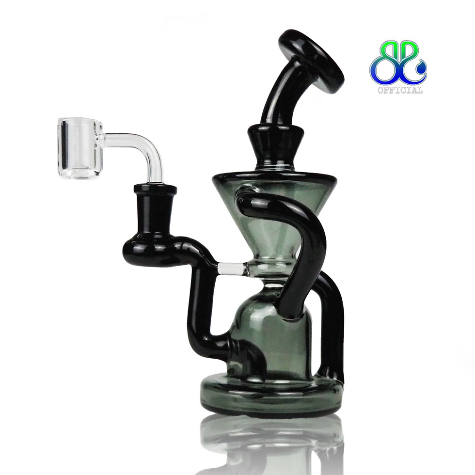 Thumbnail: Black Transparent Recycler Rig 