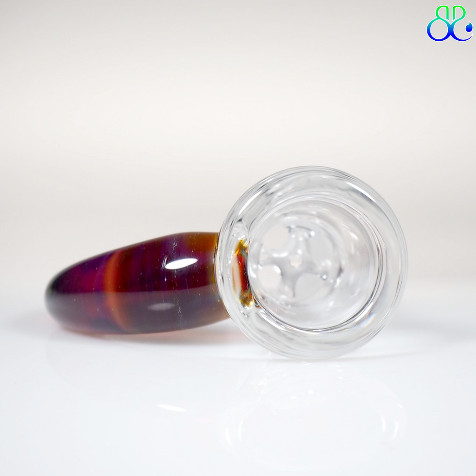 ภาพขนาดย่อ: 18mm Slide 4 Holes Clear + Amber Purple Horn