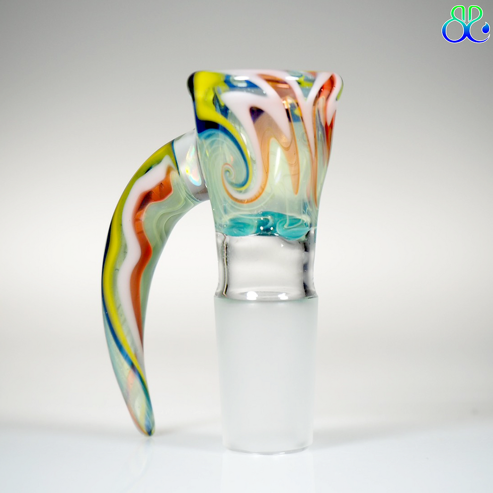 ภาพขนาดย่อ: 18mm Slide 4 Holes Pomegrante + White + Yellow Canary + Blue Coblt + IO Star