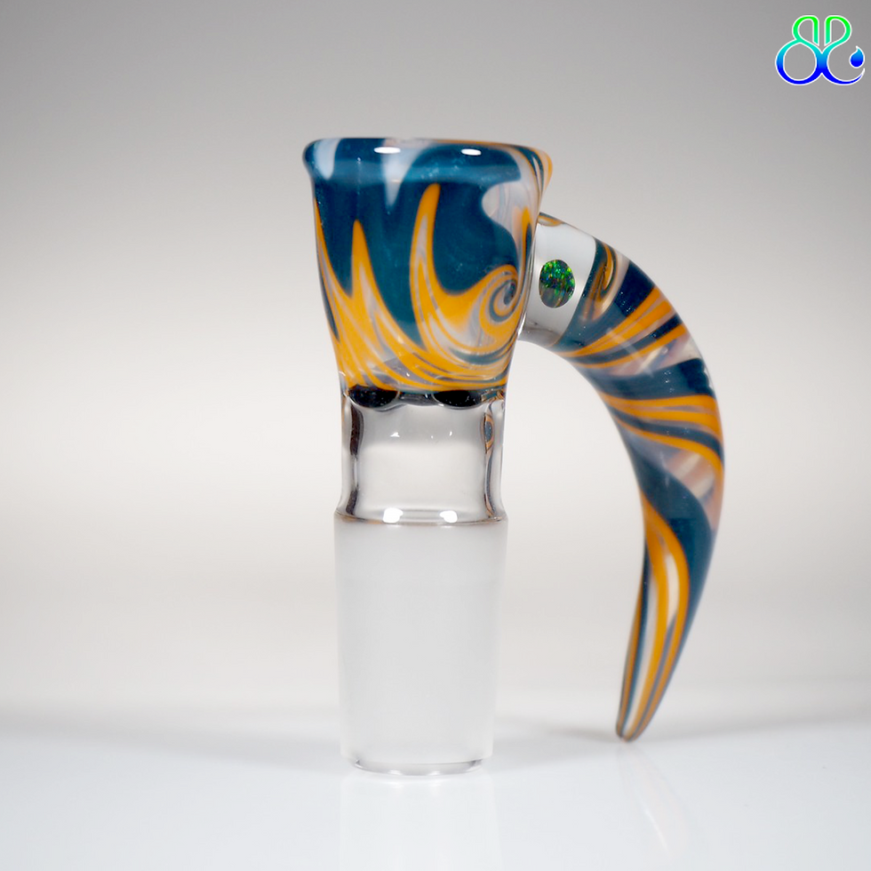 ภาพขนาดย่อ: 18mm Slide 4 Holes Super unobtainium + Lava + Glow(UV) with Opal