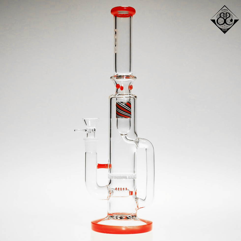 ภาพขนาดย่อ: บ้องแก้ว | 16Inches EG American Color Recycler Glass Bong