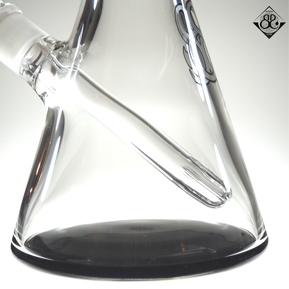 ภาพขนาดย่อ: บ้องแก้ว | BB 12Inches FOL Glass Beaker with Vertical Slit Diffuser Downstem