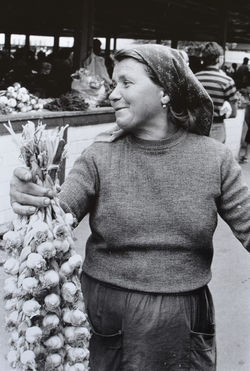 Bucharest market, Romania 1990