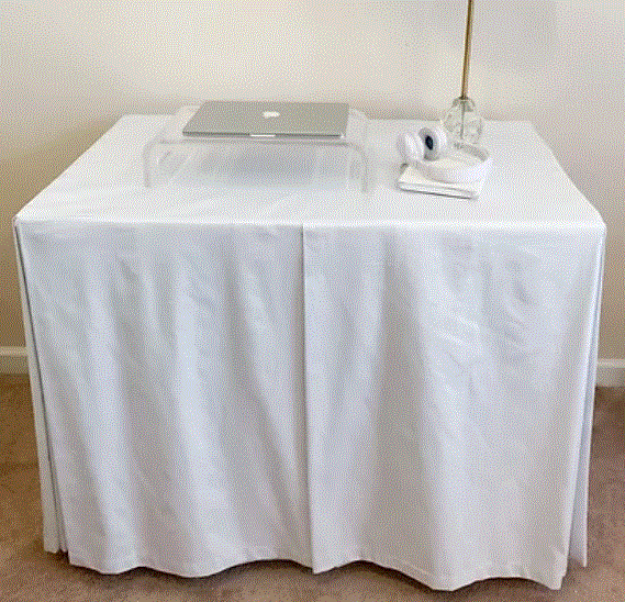 Thumbnail: DESK SKIRT for Crosby Hall - Tailored OR Gently Gathered