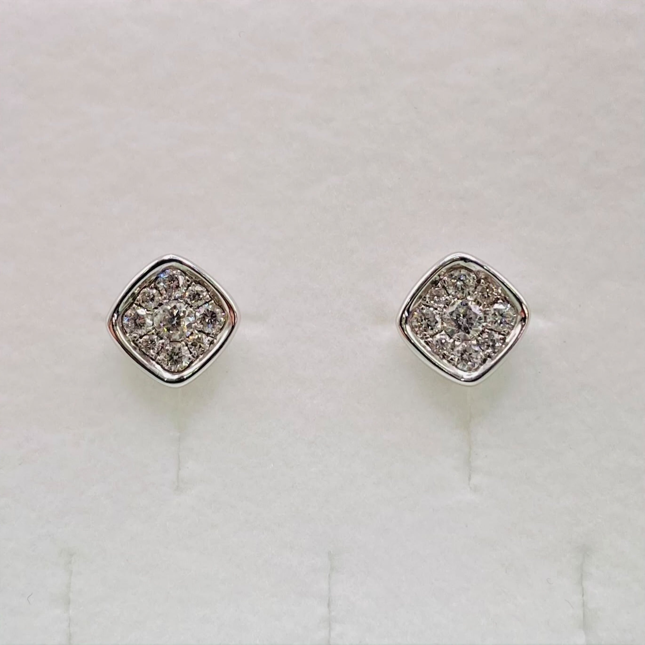 Square Cluster Earrings