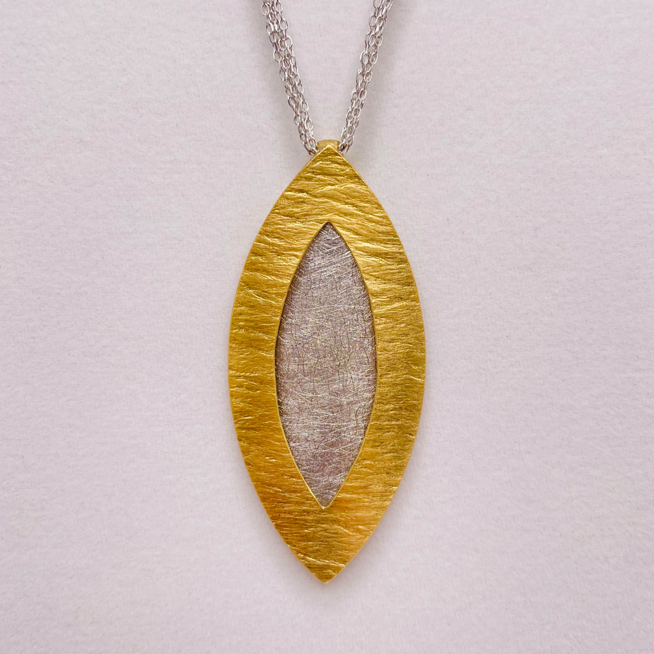 Silver Leaf Style Necklace