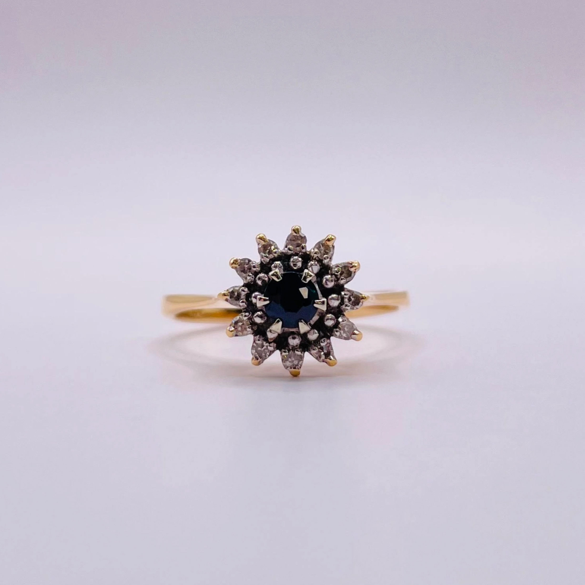 Vintage Sapphire Firework Ring