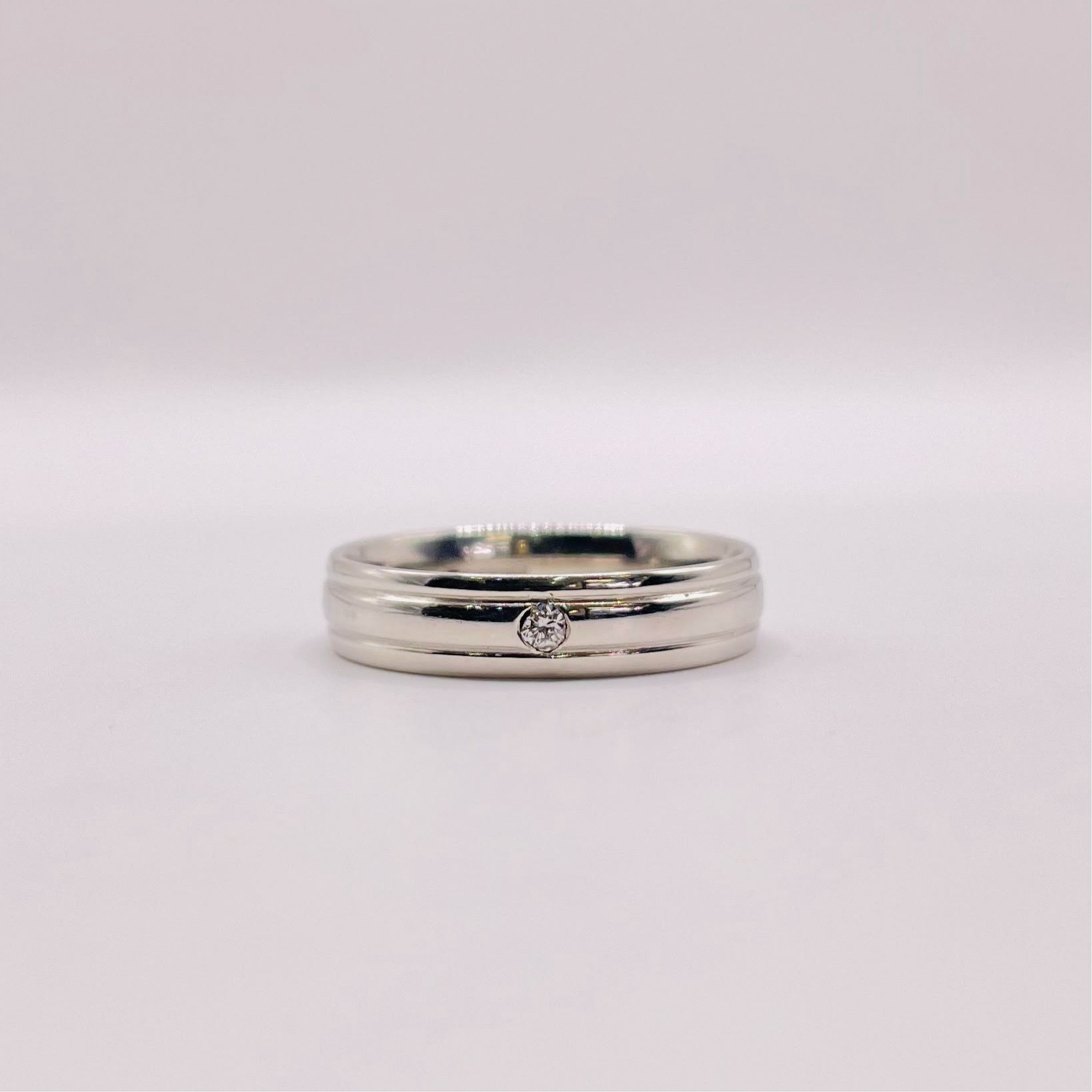 Single Stone Platinum Ring
