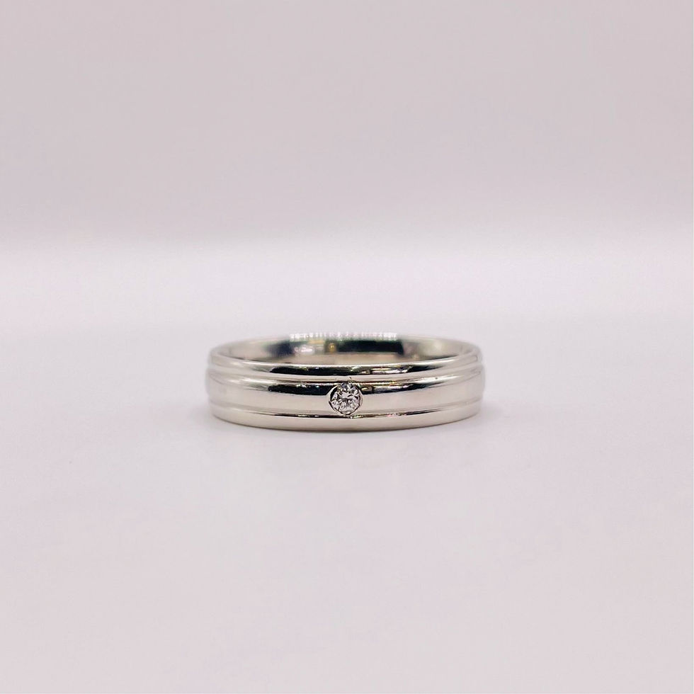 Single Stone Platinum Ring