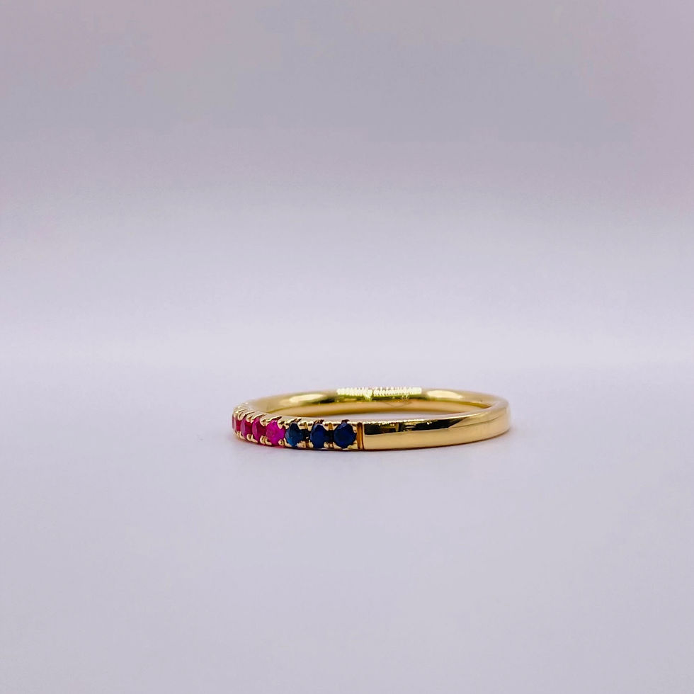 Thumbnail: Sapphire Rainbow Eternity Ring