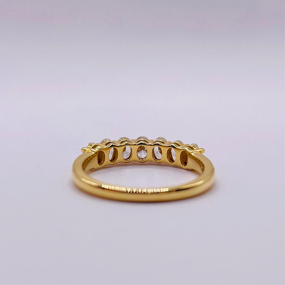 Thumbnail: 7 Stone Oval Eternity Ring