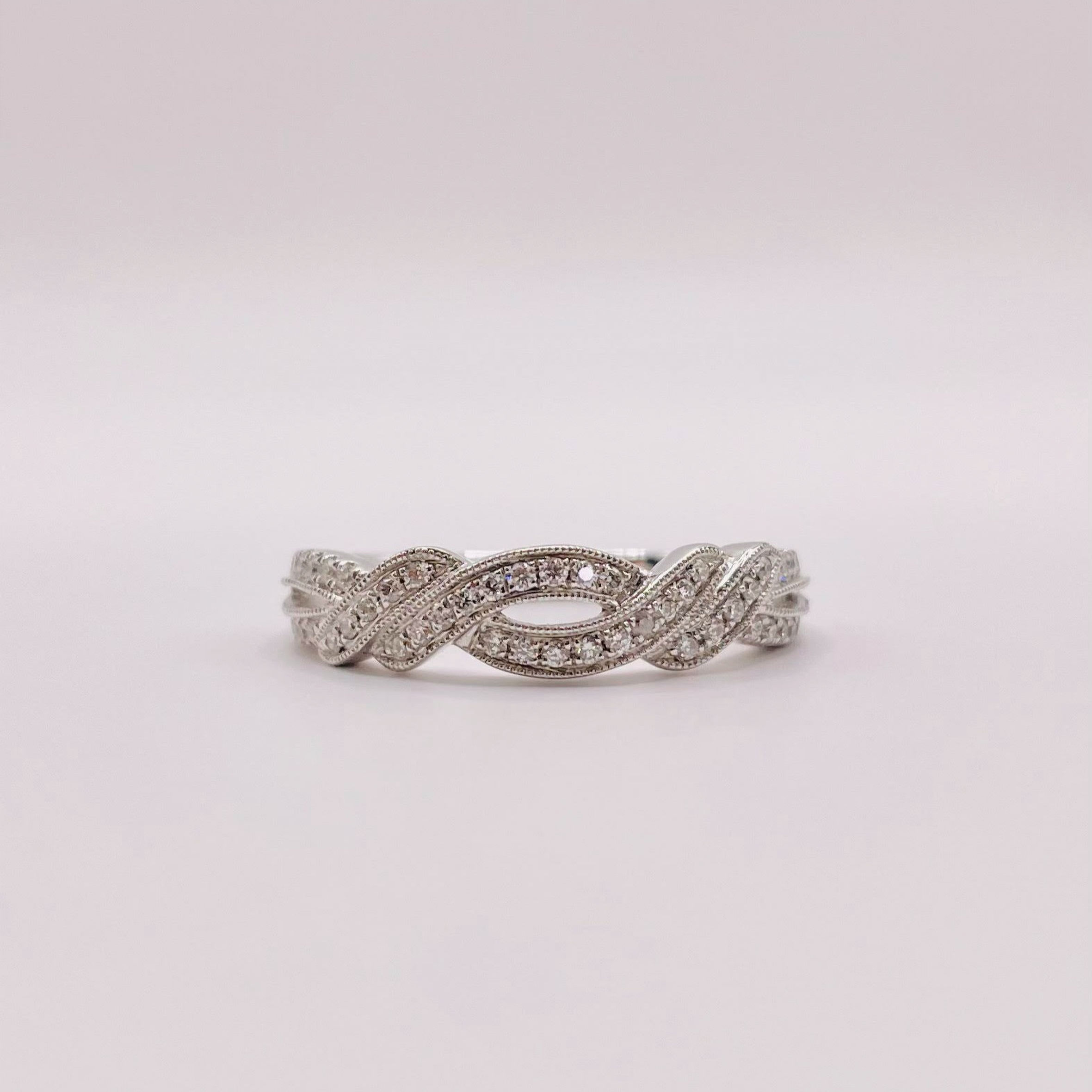 Woven Diamond Eternity Ring