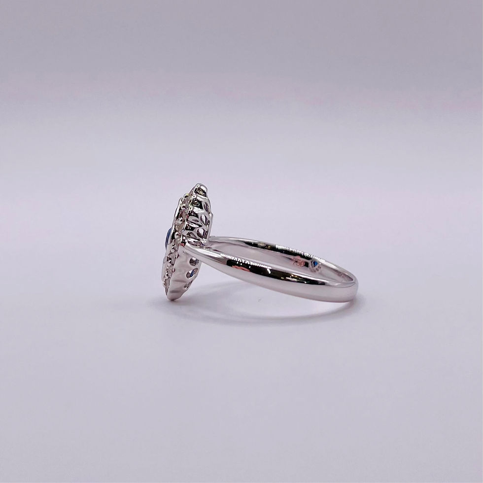 Thumbnail: Sapphire 3 Stone Centre Point Ring