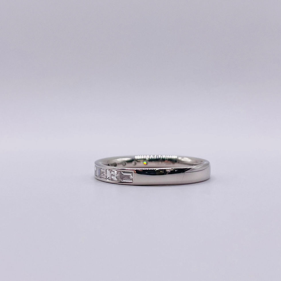 Thumbnail: Horizontal Set Baguette Channel Eternity Ring