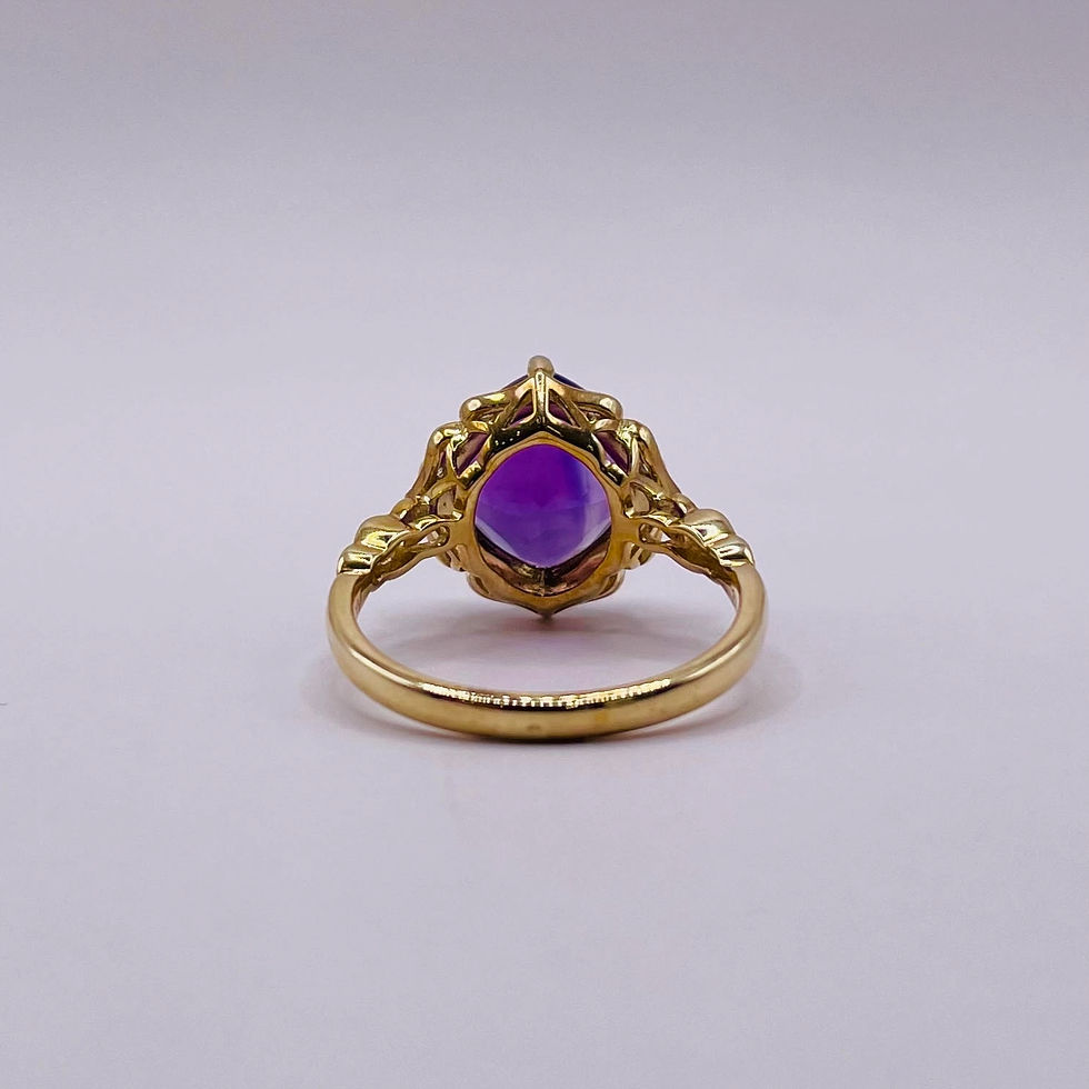 Thumbnail: Amethyst Cushion Ring