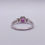 Thumbnail: 3 Dot Pink Sapphire Ring