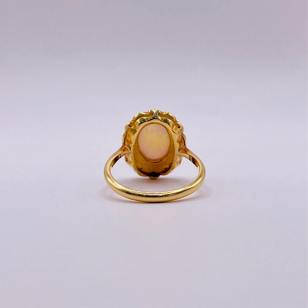 Thumbnail: Opal and Pearl Surround Ring