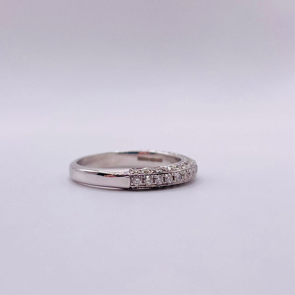 Thumbnail: Top to Bottom Diamond Half Eternity Ring