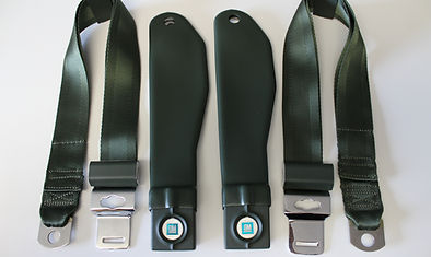1969E Corvette Green Lap Belts