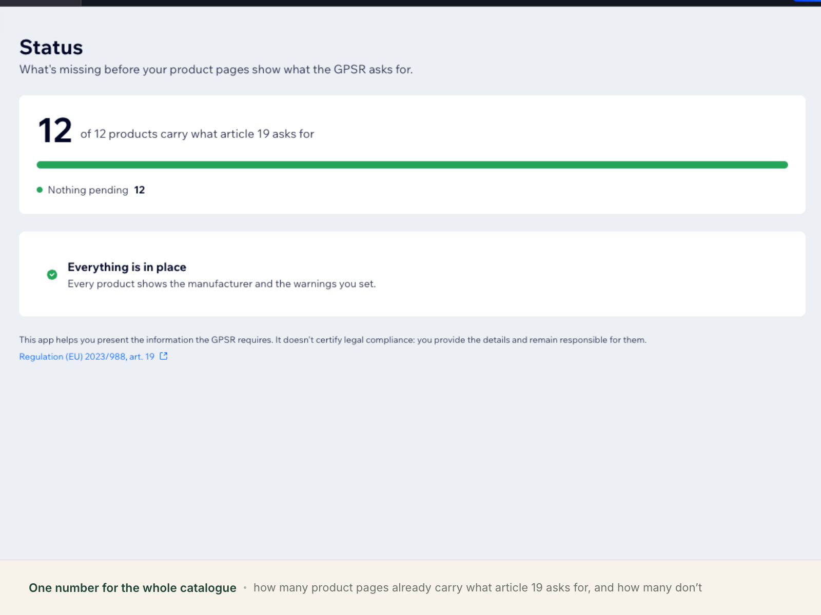 GPSR Product Safety Info screenshot 2