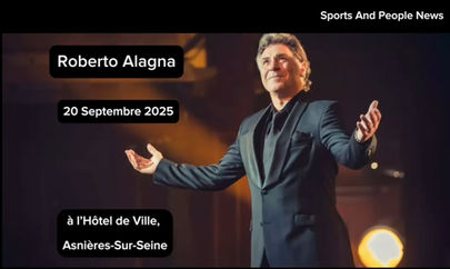 Le Célèbre Ténor Roberto Alagna en Concert Exceptionnel à Asnières-Sur-Seine, le 20 Septembre 2025 !