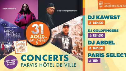 DJ Goldfingers et DJ Abdel, Invités d'Honneur de la Grande Fête du 31 Août 2025 à Asnières-Sur-Seine !