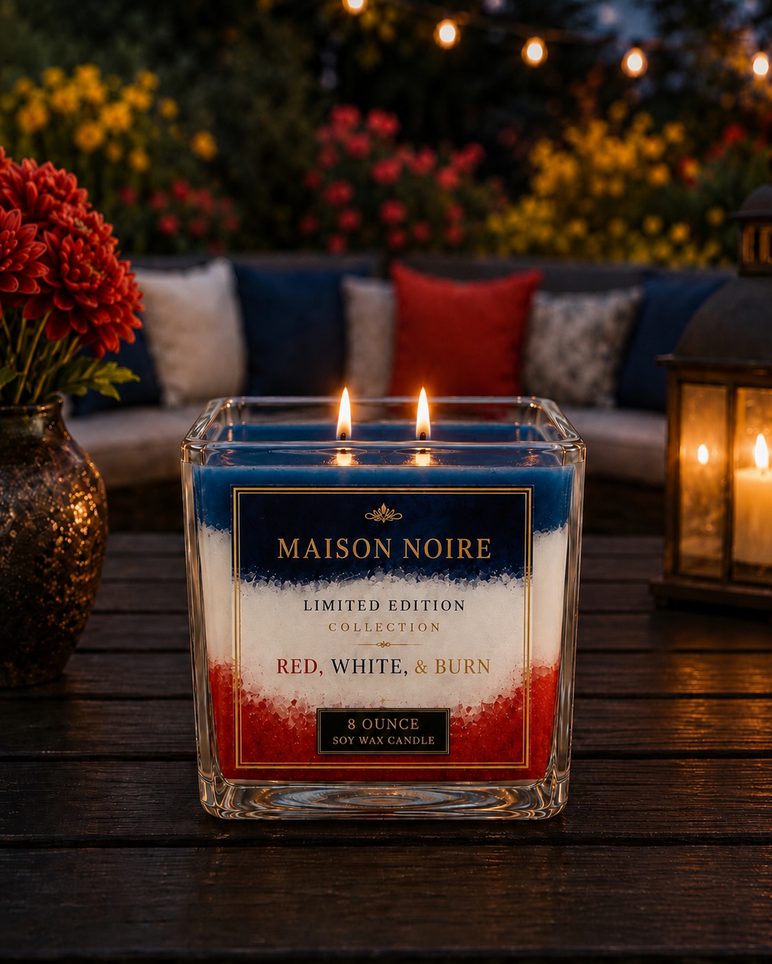 Maison Noire Red, White & Burn limited edition candle