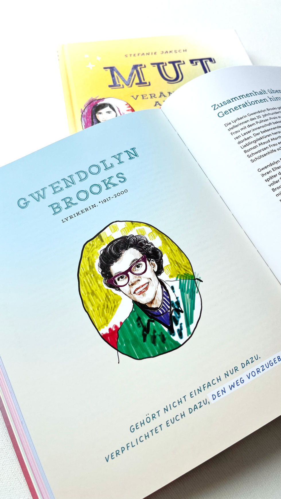 Portraitreihe »Mutige Frauen« für Cover und Innenteil