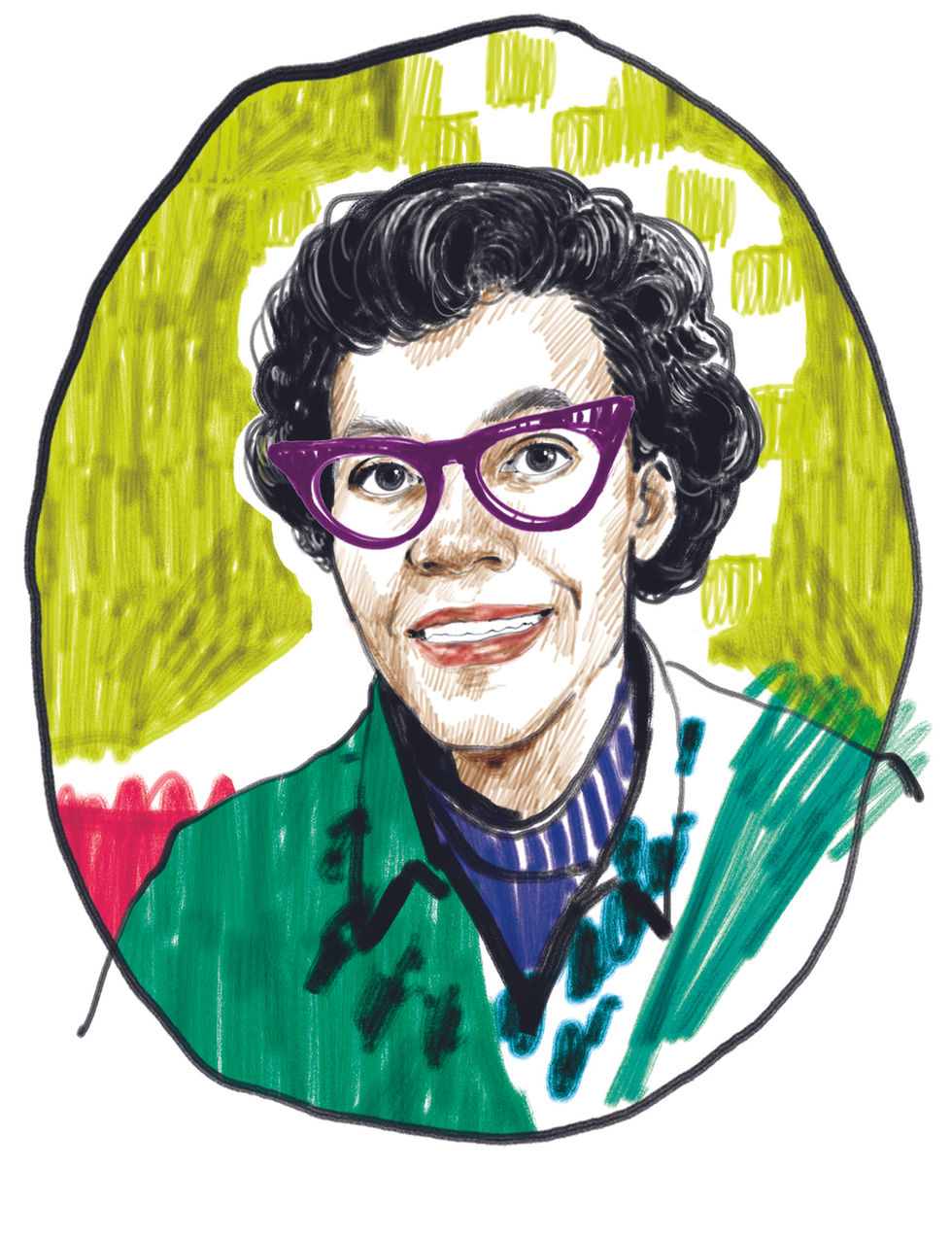 Portraitreihe »Mutige Frauen« für Cover und Innenteil