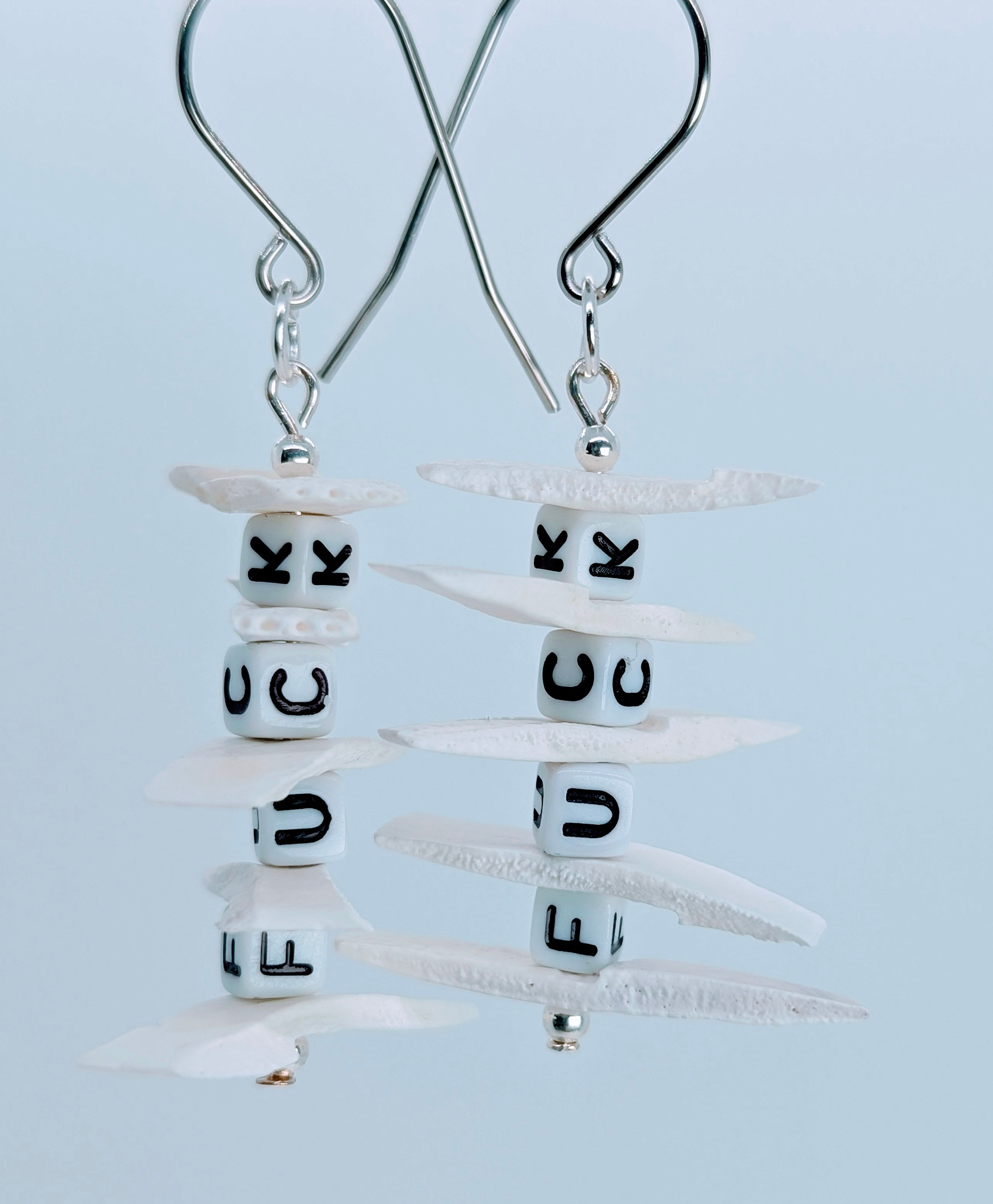 🤬 The "Spicy" Scutes: Reclaimed Armadillo & Custom Letter Beads