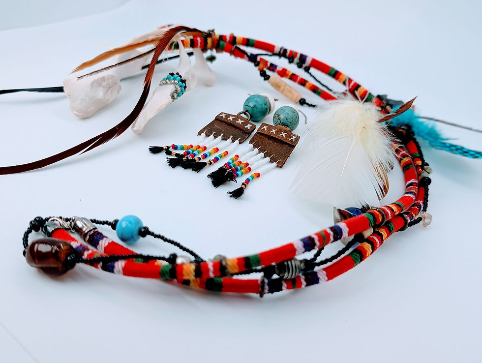 Thumbnail: Turquoise Spirit Raccoon Spirit Shaman Set