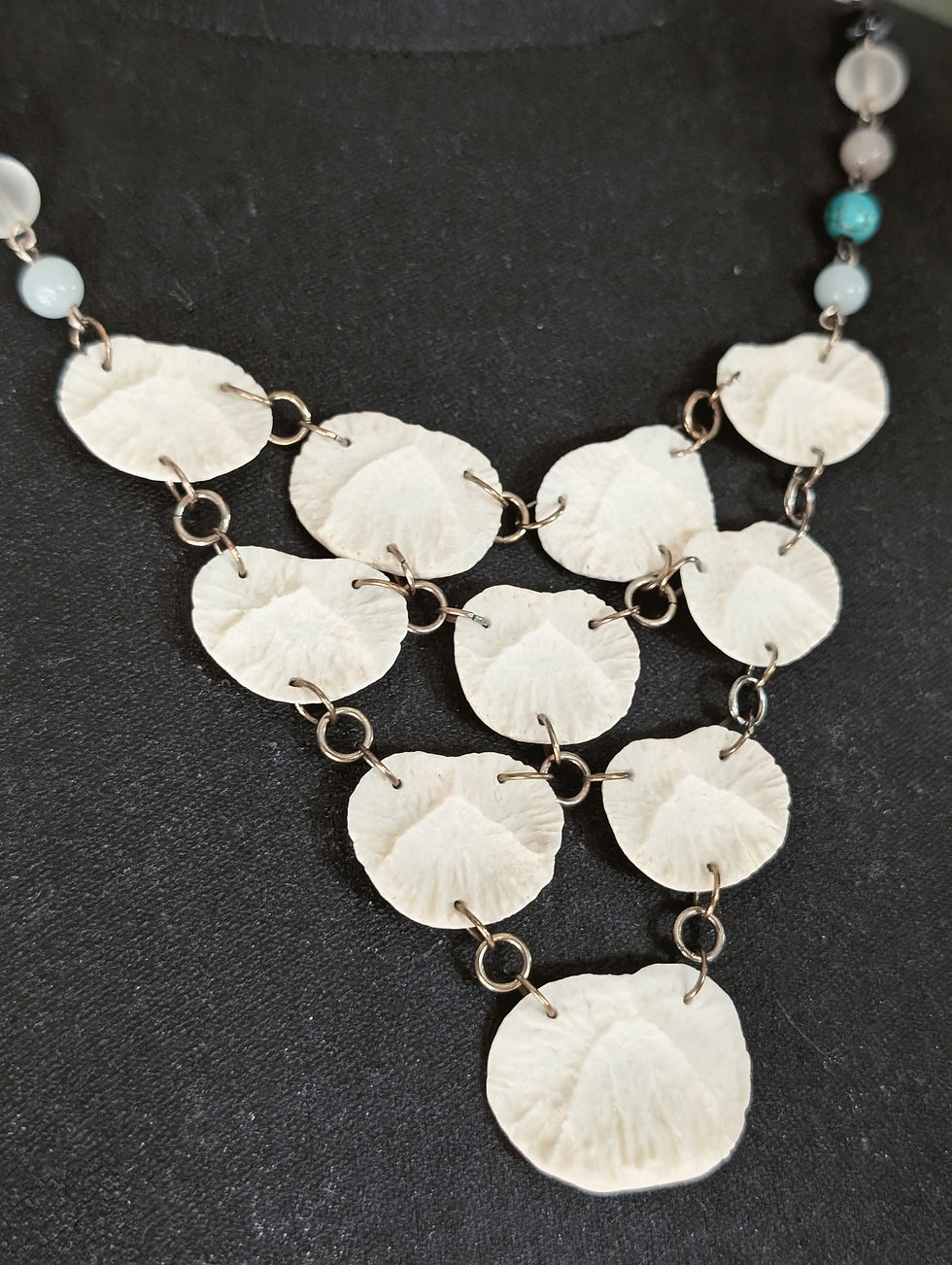 Miniatura: Wild Boar & Legacy Collection Bib Necklace Vertebral End Cap