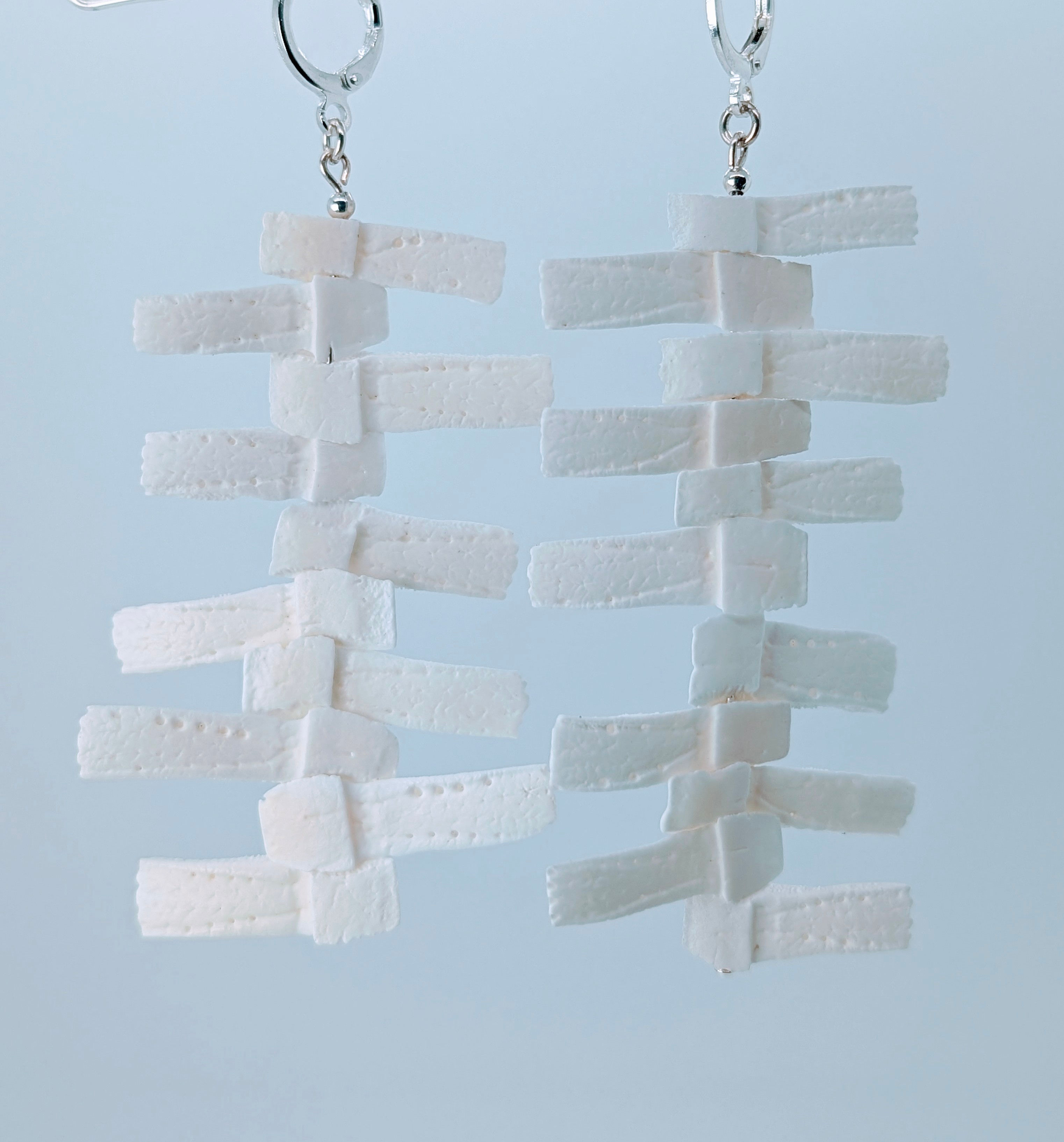 The ZigZag Scute: Architectural Armadillo Drop Earrings