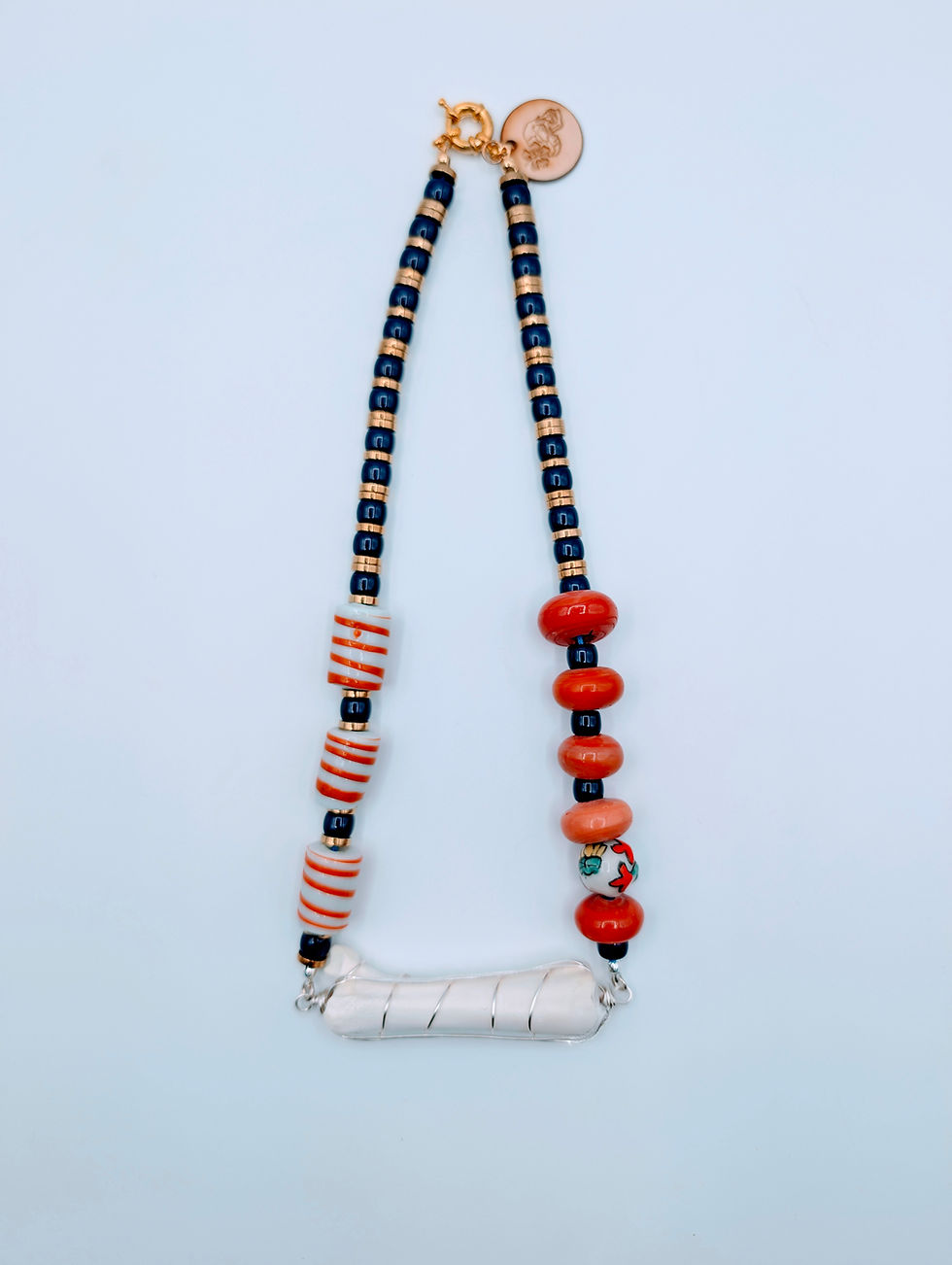 The Environmentalist's Statement Necklace - Wild Boar Metacarpal Necklace