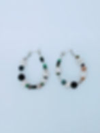 The Legacy Loop: Adolescent Goat & Multi-Stone Huggies Earrings