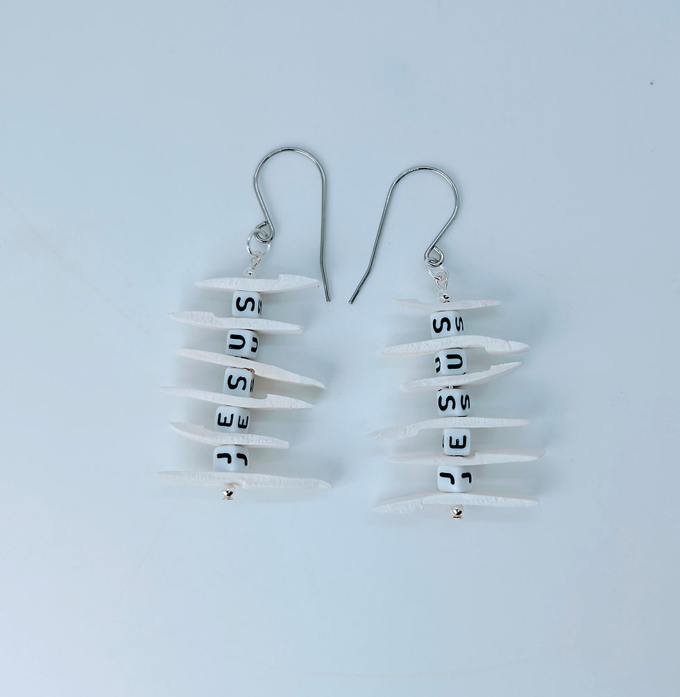 Miniature : Reclaimed Armadillo & Custom Letter Beads