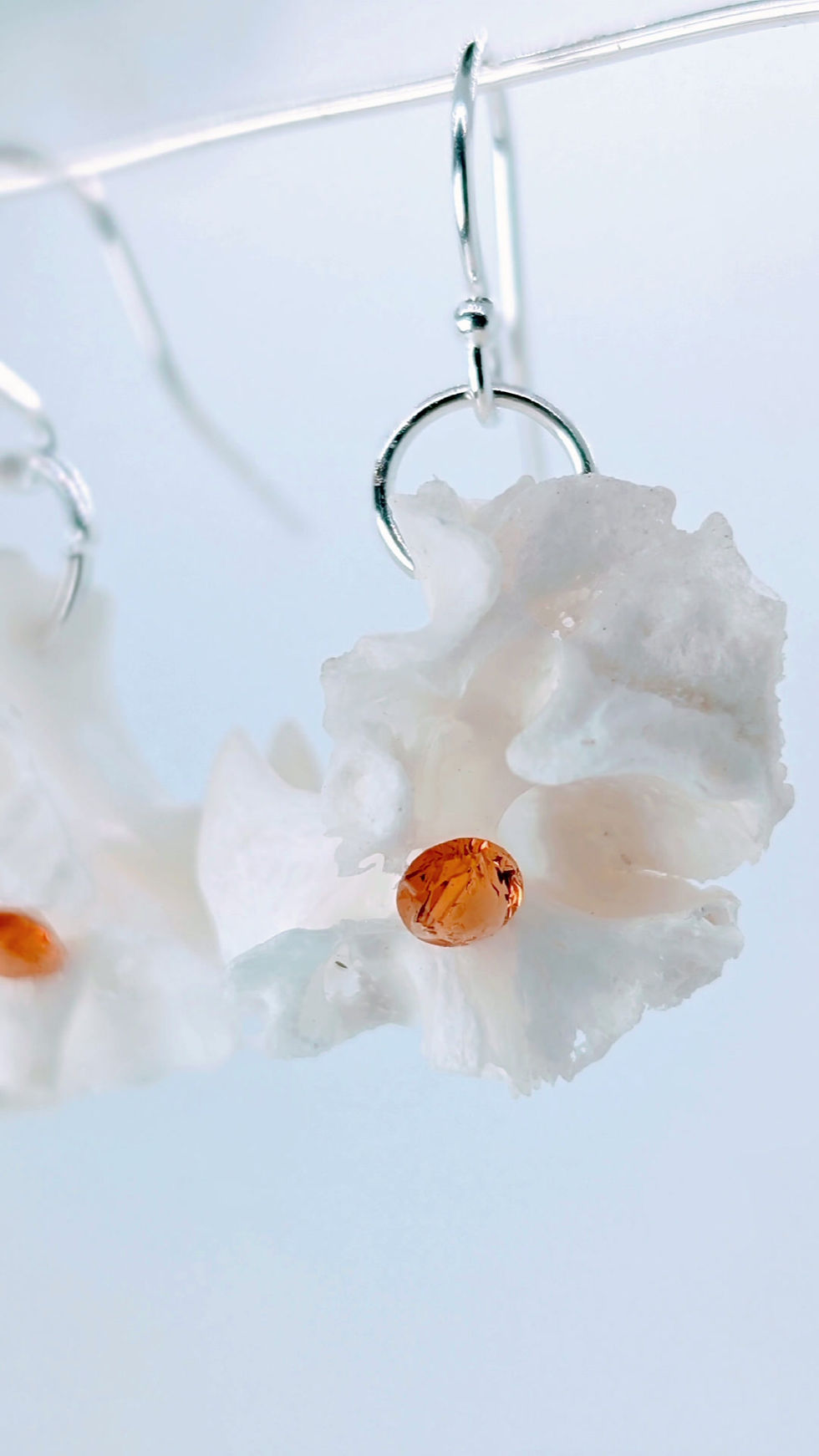 Miniatura: Madeira Citrine & Plecostomus Bone Sterling Silver Earrings | Bone Boutique