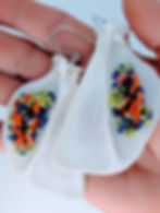 The "Genesis Loom"  Raccoon Scapula Earrings  Anatomical Loom Collection