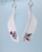 Real Softshell Turtle Coracoid Earrings | Anatomical Loom Seed Bead Jewelry – Bone Boutique