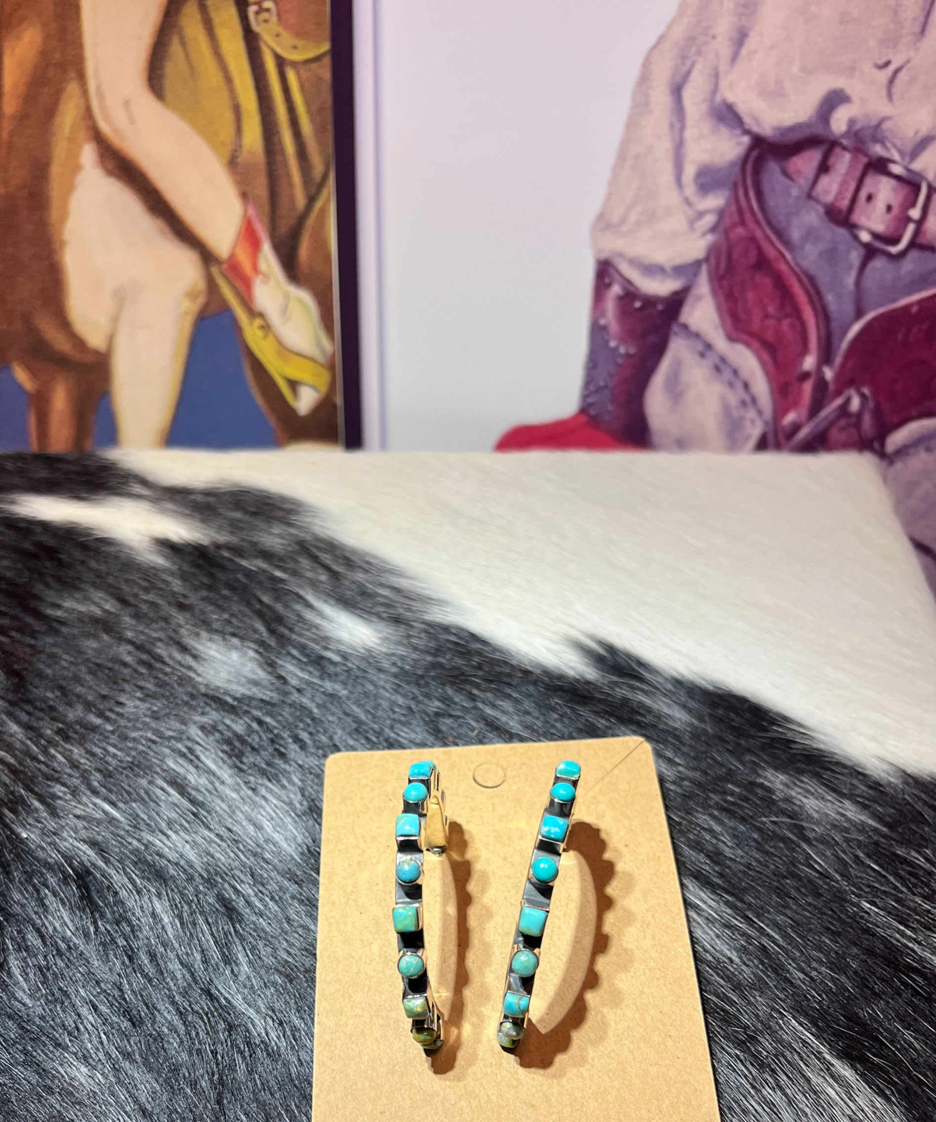 Turquoise Hoops