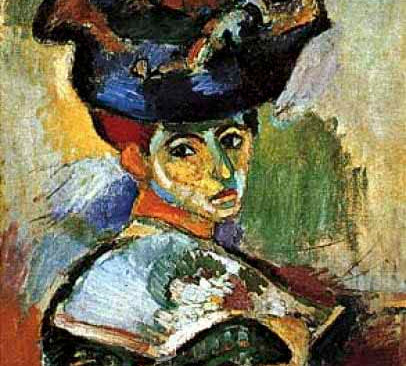 quadro della "Donna con cappello" di Matisse
