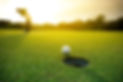 Golfer putting golf ball on the green golf, lens flare on sun set evening time..jpg