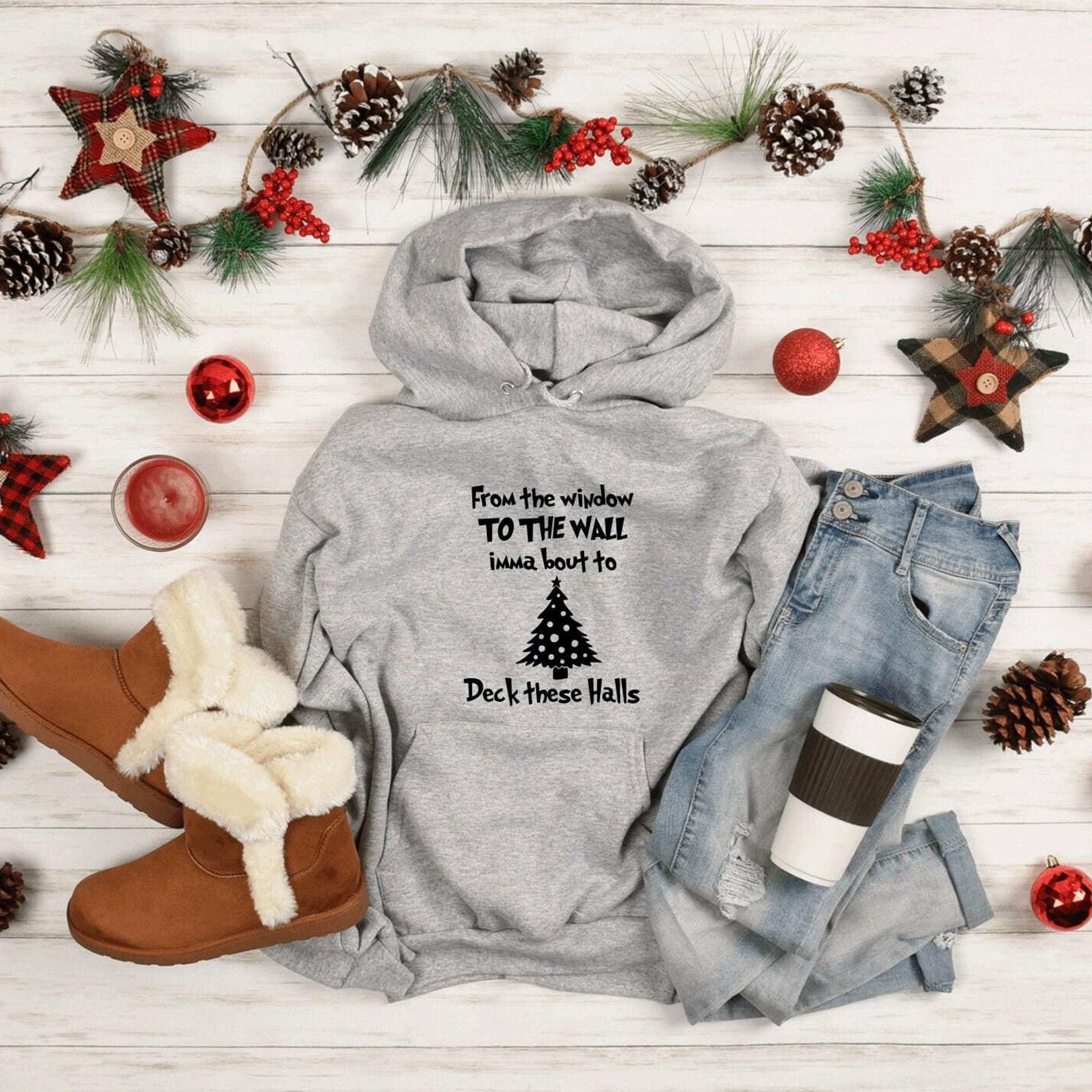 Deck the Halls Christmas Hoodie, Funny Christmas wear