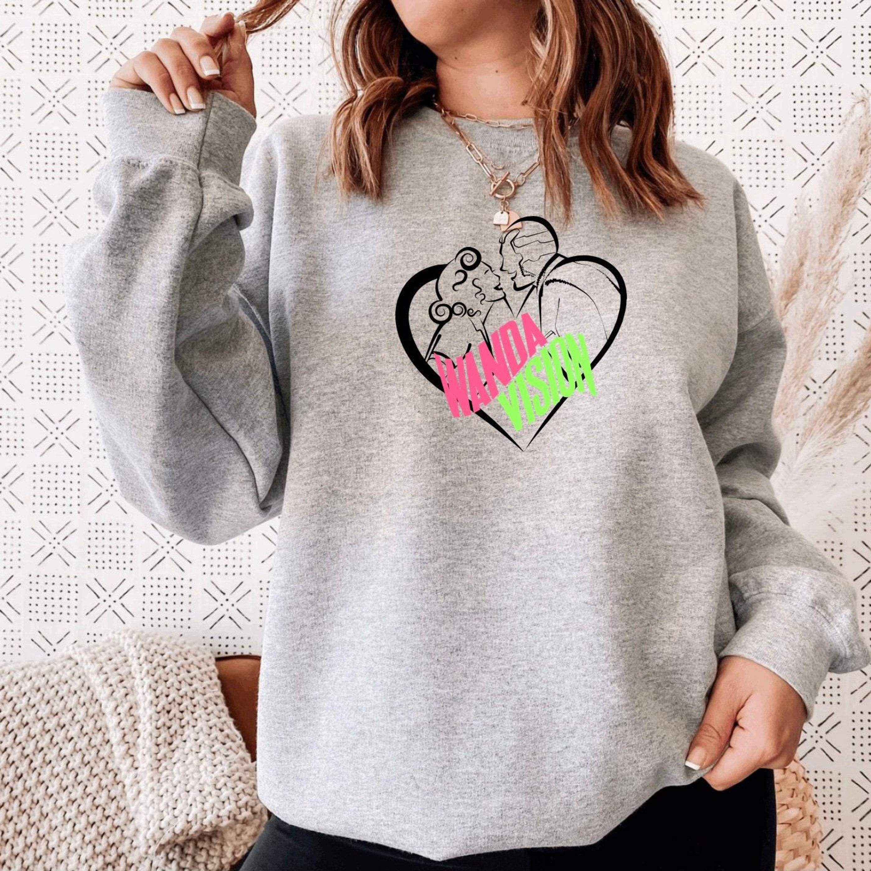Wanda Vision Sweatshirt, Marvel Inspired 100% Cotton
