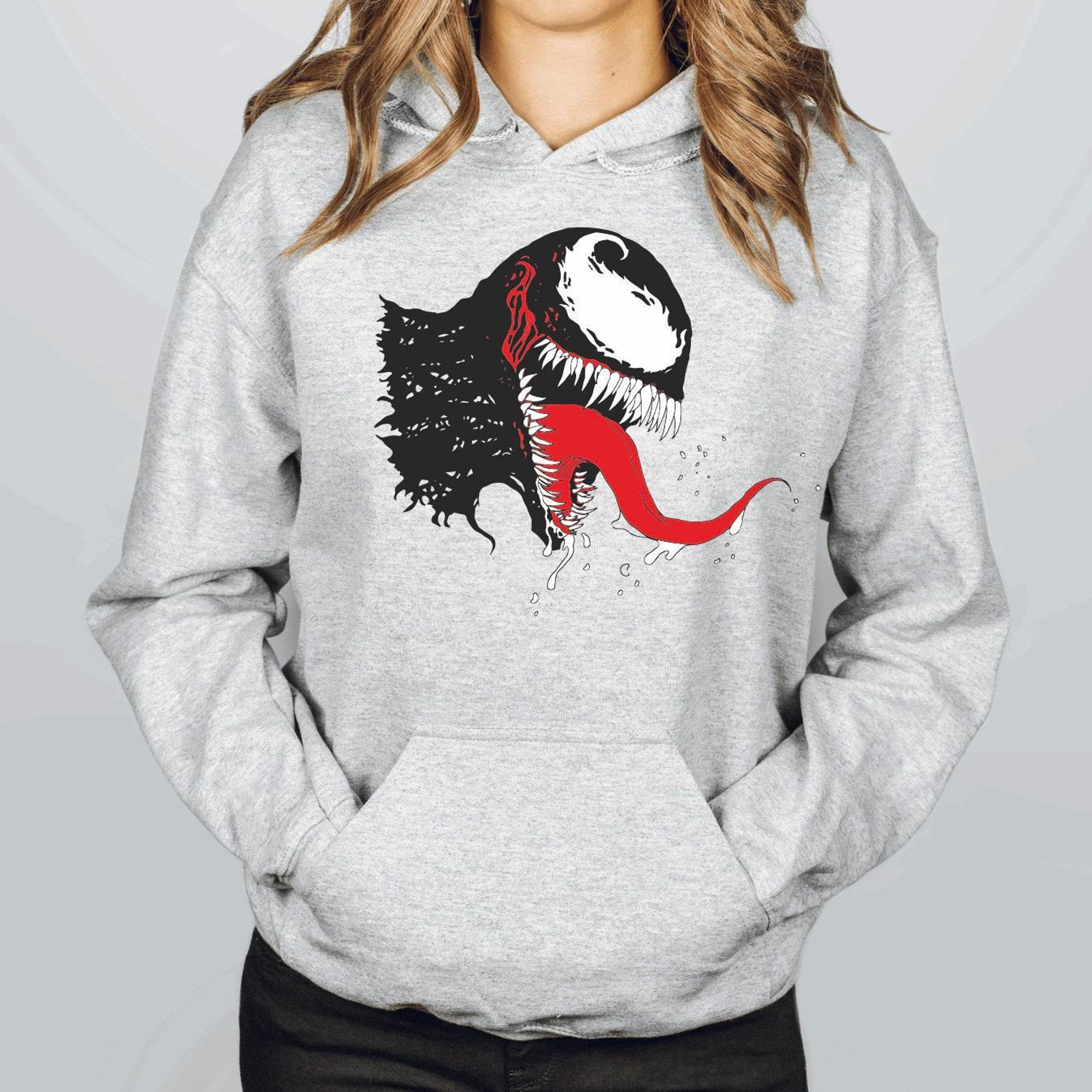Marvel Venom Graphic Hoodie: Ringspun Cotton Sweatshirt
