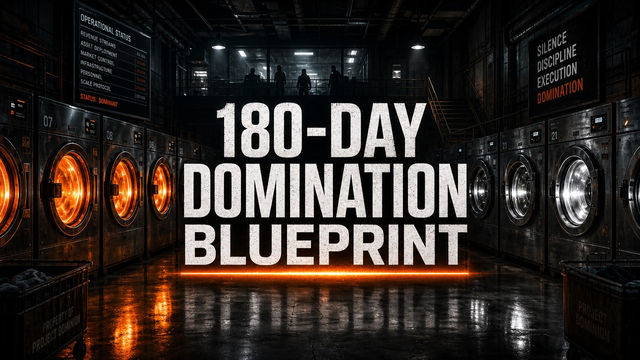 The 180-Day Laundromat Domination Blueprint course cover