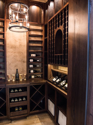 Rustic wine cellar